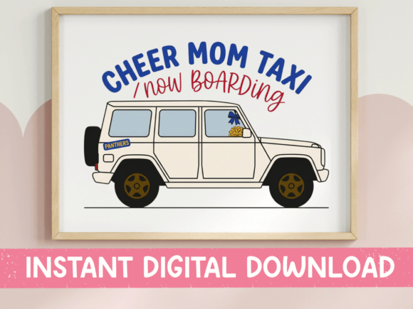 Cheer Mom Taxi Now Boarding SVG Review