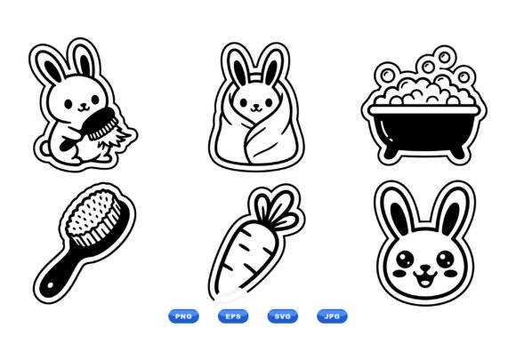 Cute Bunny Sticker Clipart Pack Review