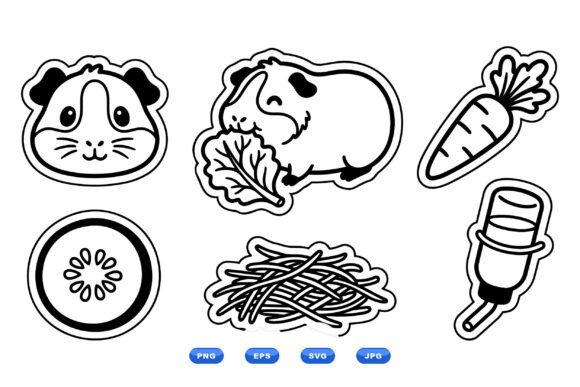 Cute Guinea Pig Sticker SVGs Embroidery Review