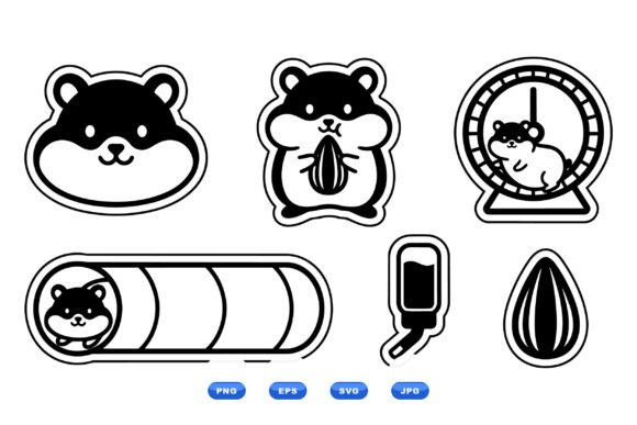 Cute Hamster Sticker Clipart Embroidery Review