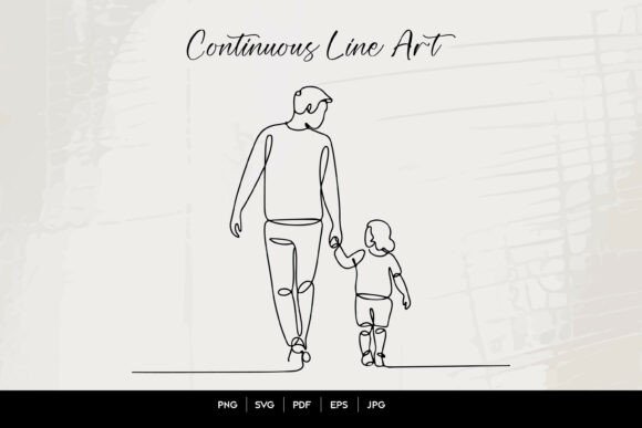 Father Son Line Art SVG Review