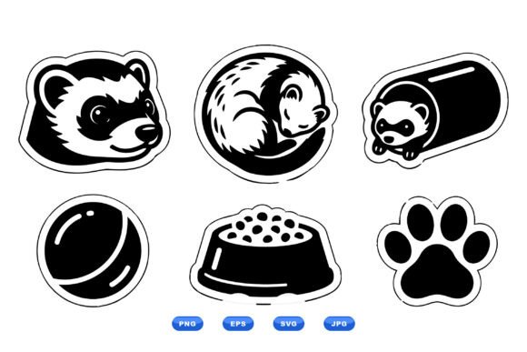 Ferret Sticker Clipart Pack: A Designer’s Review for Embroidery