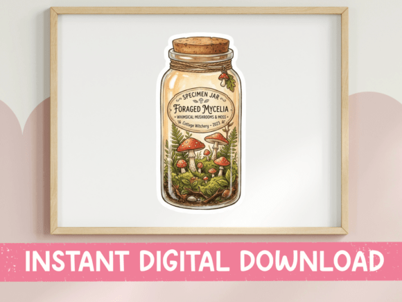 Foraged Mycelia Specimen Jar SVG Review