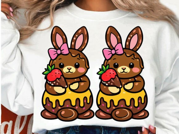 Happy Easter Chocolate Bunny PNG SVG Review