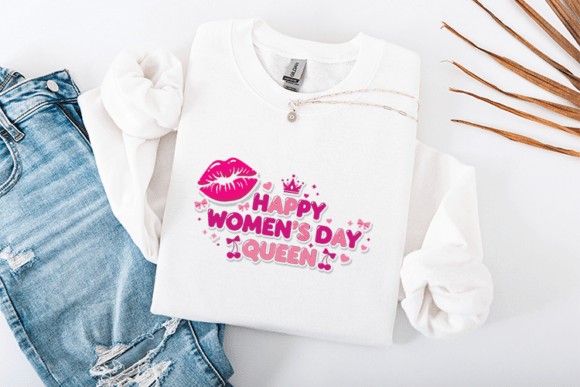 Happy Women s Day Queen SVG Pink Lips