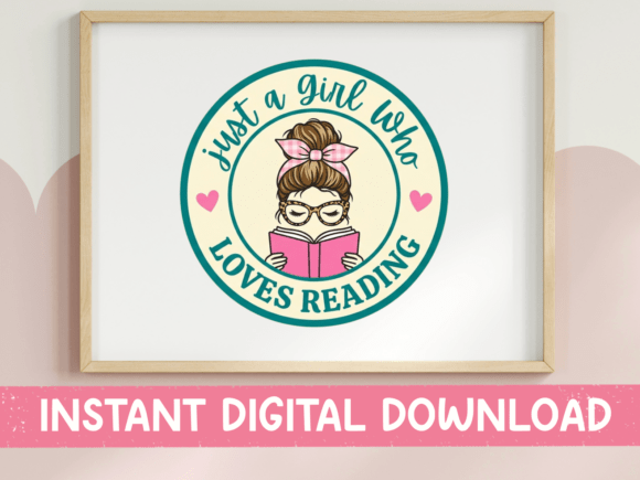 Just a Girl Who Loves Reading Circle SVG Review