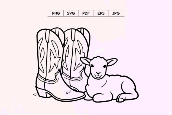 Lamb and Cowboy Boots SVG Embroidery Review