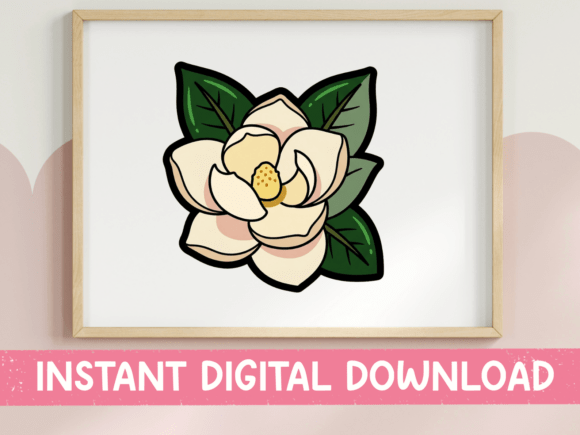 Magnolia Blossom Sticker Design Review