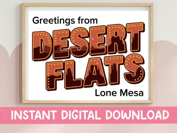 Review: Greetings from Desert Flats Postcard SVG