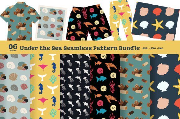 Sea Seamless Pattern SVG Bundle Review