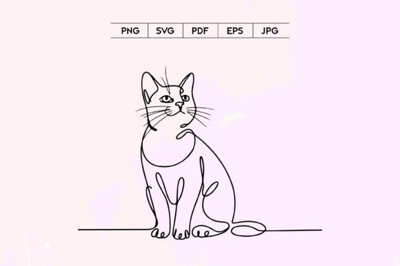 Sitting Cat Line Art SVG Embroidery Review