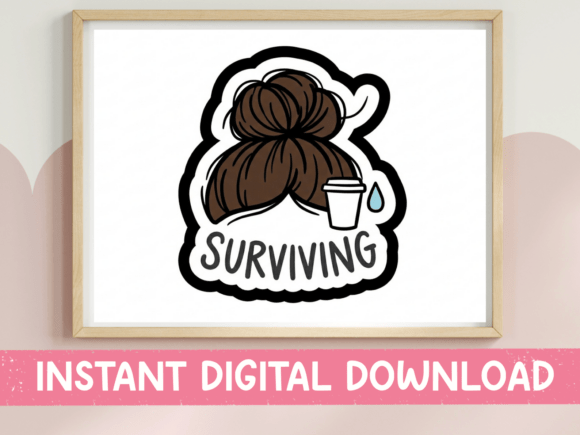 Surviving Mom Bun Coffee SVG Embroidery Review
