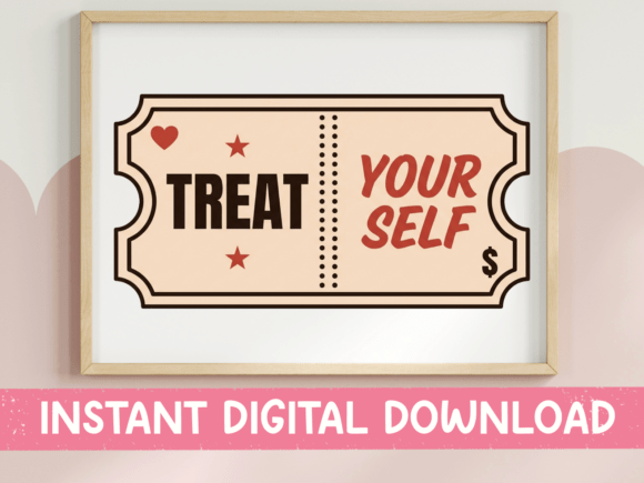 Treat Your Self Retro Ticket SVG Review